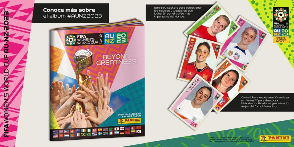 Panini trae a Colombia el álbum de la Copa Mundial Femenina 2023