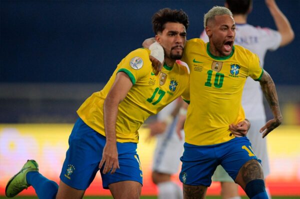 NEYMAR Y LUCAS PAQUETA BRASIL COPA AMERICA