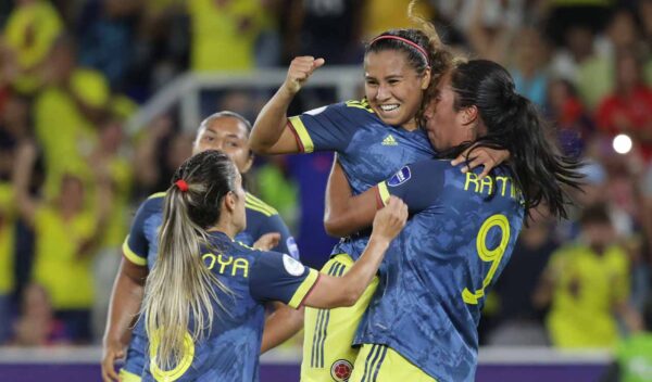 COLOMBIA CELEBRA VS ECUADOR COPA AMERICA FEMENINA