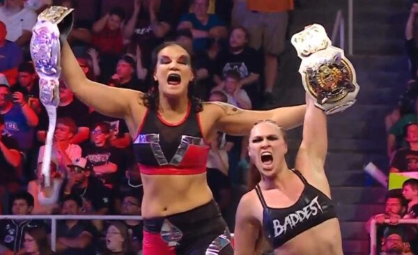 SHAYNA BASZLER Y RONDA ROUSEY WWE