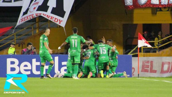 LA EQUIDAD CELEBRA GOL VS SANTA FE EL CAMPIN