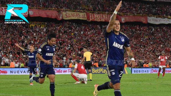 LEONARDO CASTRO CELEBRA CLASICO SANTA FE MILLONARIOS LIGA DIMAYOR