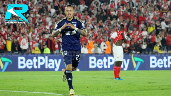 LEONARDO CASTRO CELEBRA CLASICO MILLONARIOS CUADRANGULARES