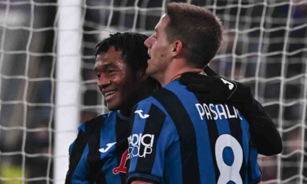 FESTEJO DE JUAN CUADRADO CON ATALANTA EN LA UCL