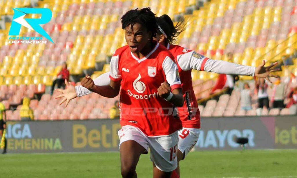 KARLA TORRES CELEBRA SANTA FE LIGA FEMENINA DIMAYOR