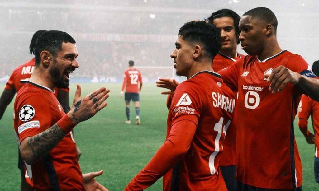 LILLE CELEBRA UEFA CHAMPIONS LEAGUE