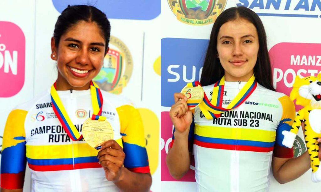 JULIANA LONDOÑO Y NATALIA GARZON RUTA FEDECICLISMO