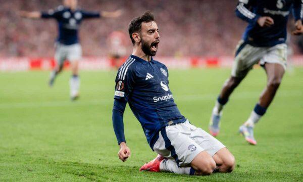 BRUNO FERNANDES MANCHESTER UNITED UEFA EUROPA LEAGUE